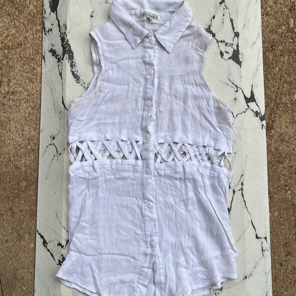 Lucia Couture White Tank Top - Picture 1 of 5